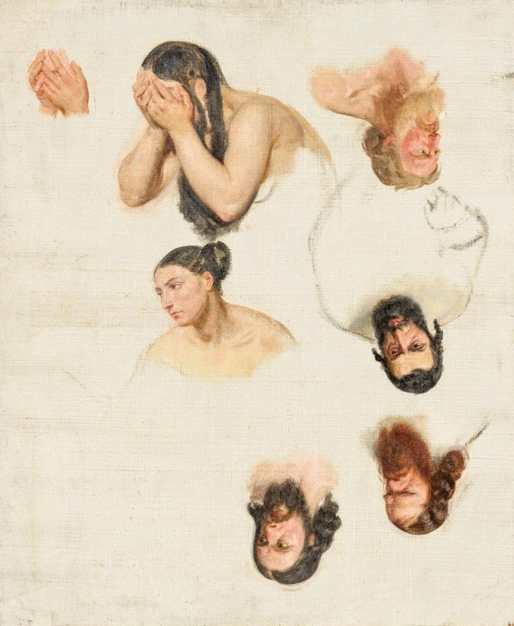 Studi di figure e mani